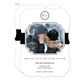 White and Black Initial Connection Photo Save the Date Cards Image 1 of 6